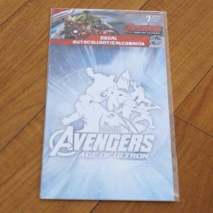 Marvel Avengers Age Of Ultron Decal Autocollant 1 Sheet Brand New